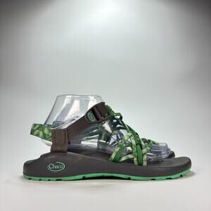 Chaco ZX/3 Green Gray Strappy Hiking Outdoor Classic Sandals Women’s Size 10